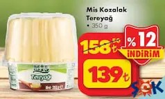MİS KOZALAK TEREYAĞ 350 G fiyat ve kampanya bilgisi